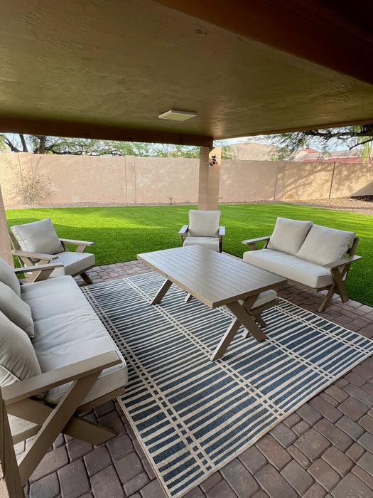 Gracie 6-Piece Aluminum Outdoor Dining & Conversation Set