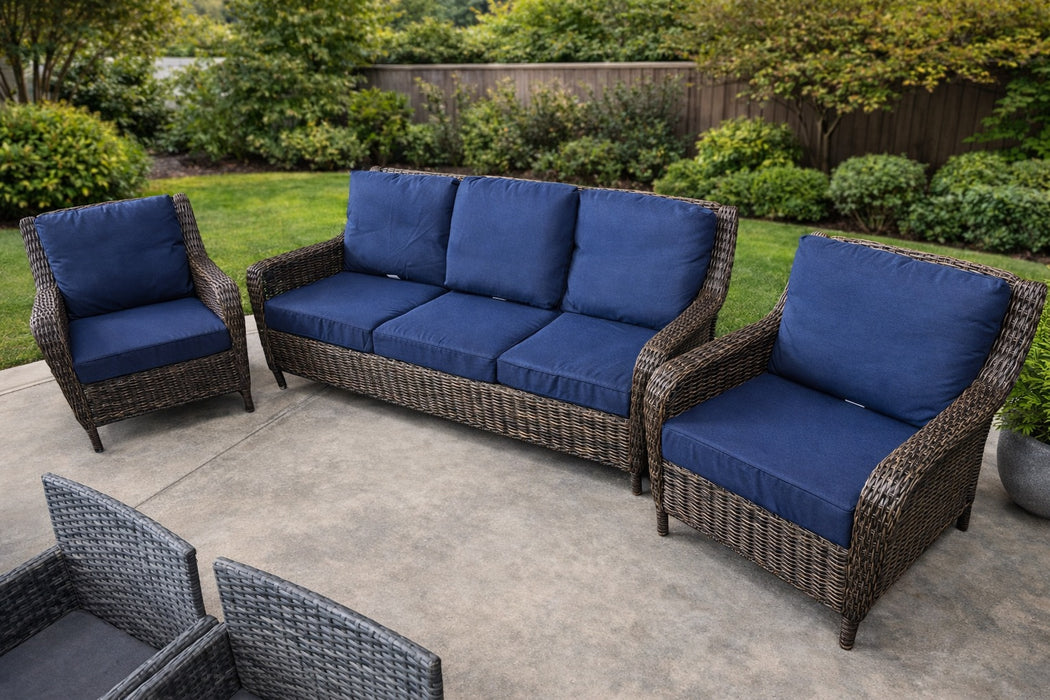 Sue 4 Piece Wicker Patio Set