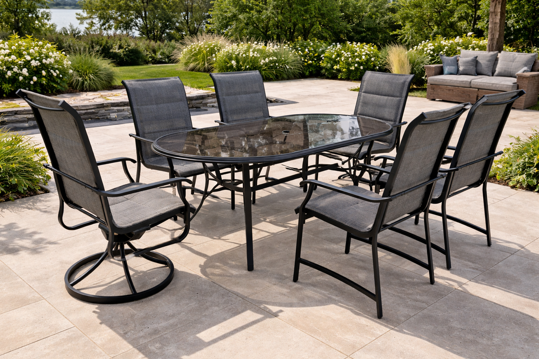 Ken 7-Piece Outdoor Dining Table Sets