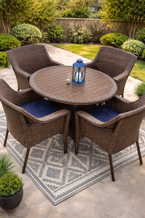 Sue 5-Piece Round Dining Set