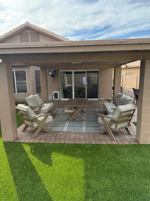 Gracie 6-Piece Aluminum Outdoor Dining & Conversation Set