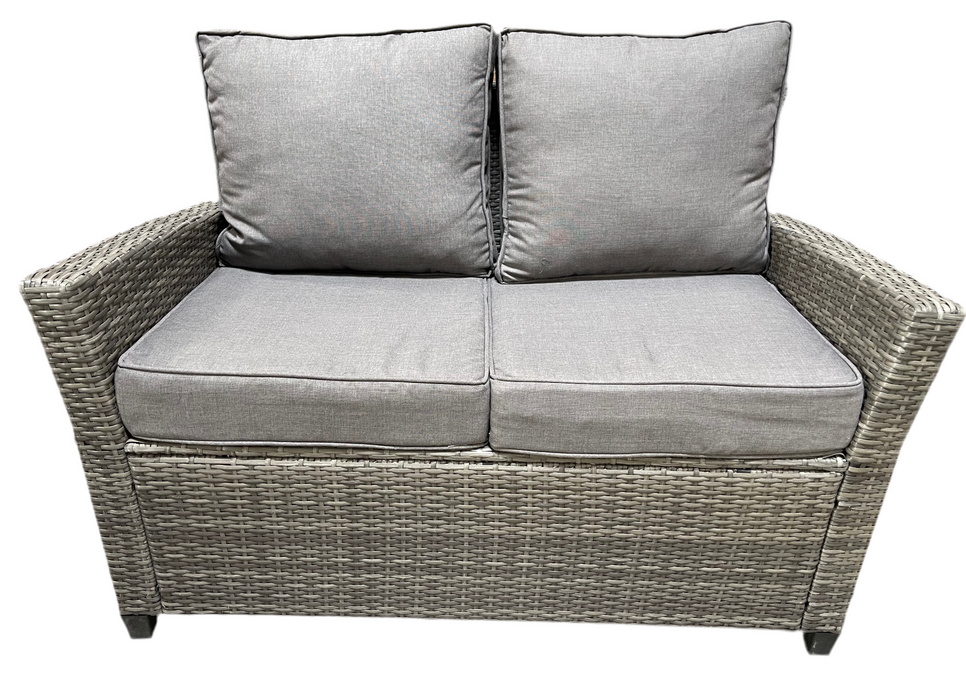 New Lily Linen Cushions Wicker Patio Furniture Set