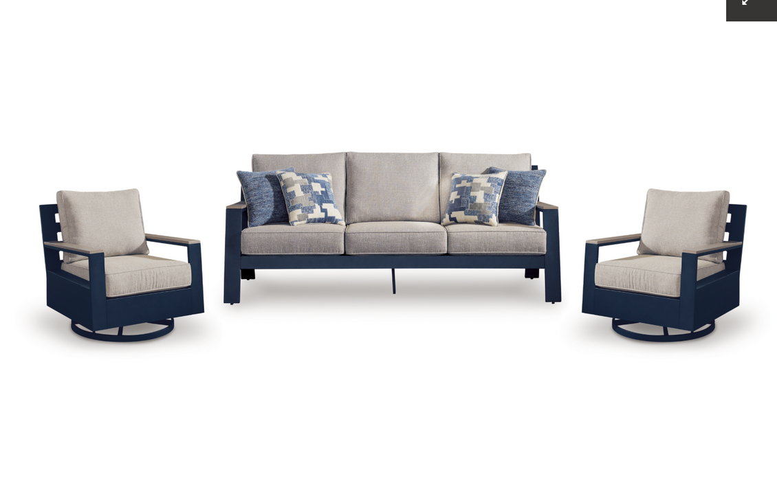 East Shore Aluminum Outdoor Sofa Swivel Glider Chairs