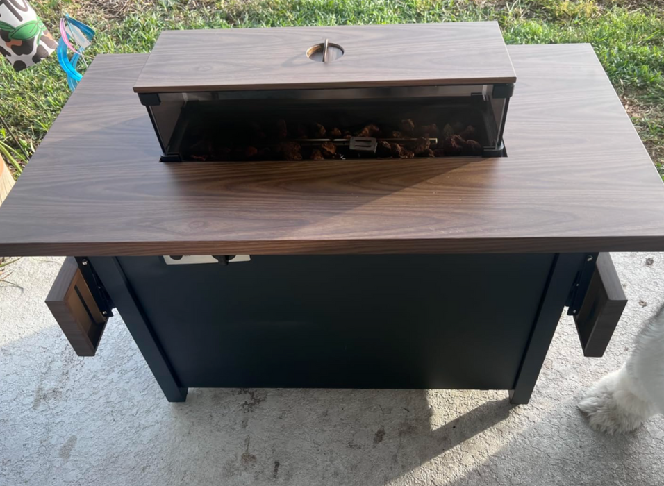 OSOS 55" Extendable Propane Fire Pit Table
