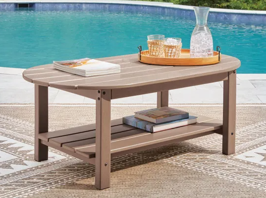 Sandy Beach Outdoor Sofa and 2 Chairs with Coffee Table