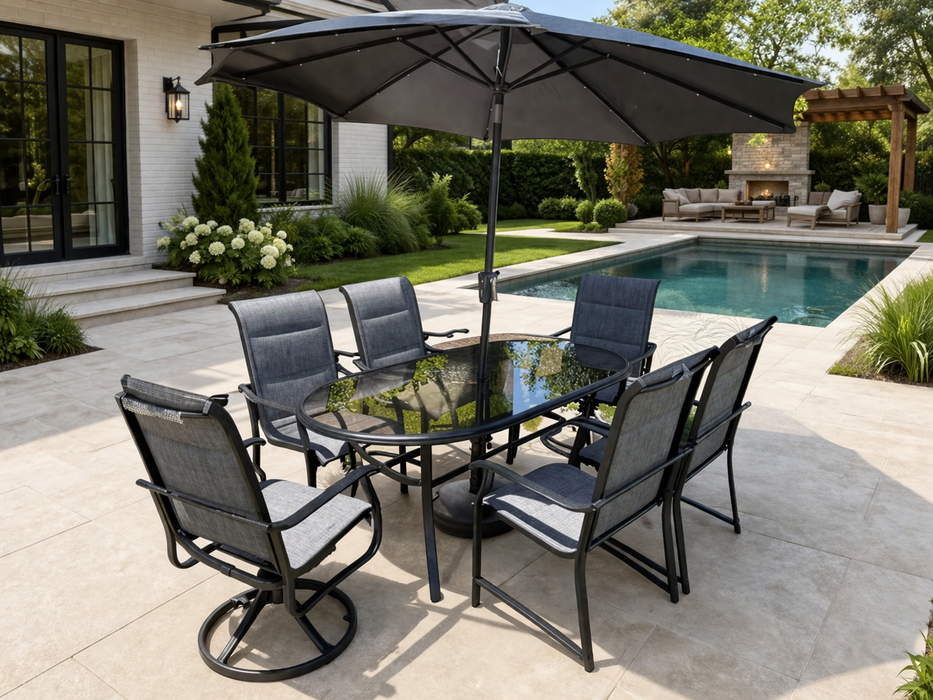 Ken 7-Piece Outdoor Dining Table Sets