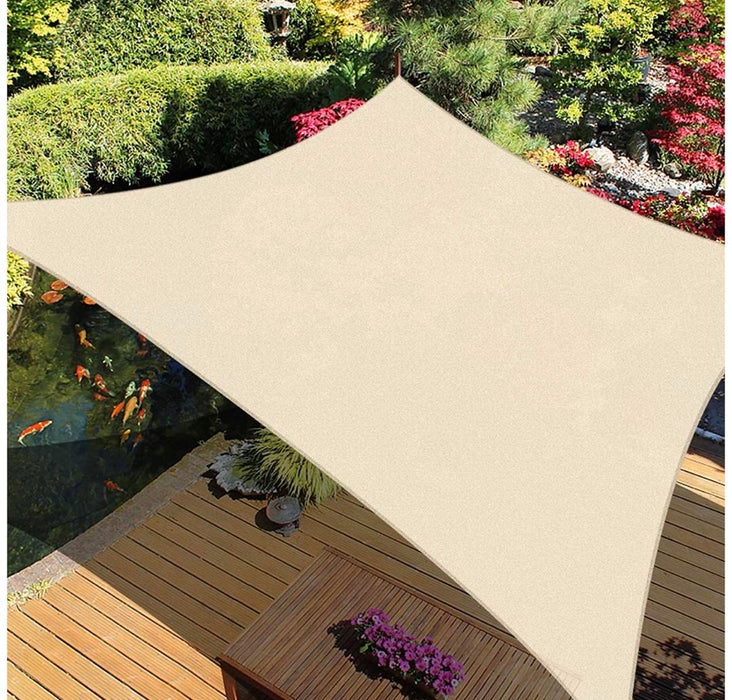 Sunny Sands 10'x10' Sail Canopy Cover, UV Blocking Sun Shade